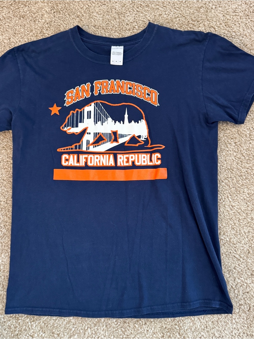 San Francisco California Republic Navy Graphic Tee